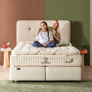 %100 Doğal Pastoral Set (Yatak - Baza - Başlık)