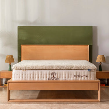 %100 Yün Kılıflı Doğal Lateks Yatak Pedi